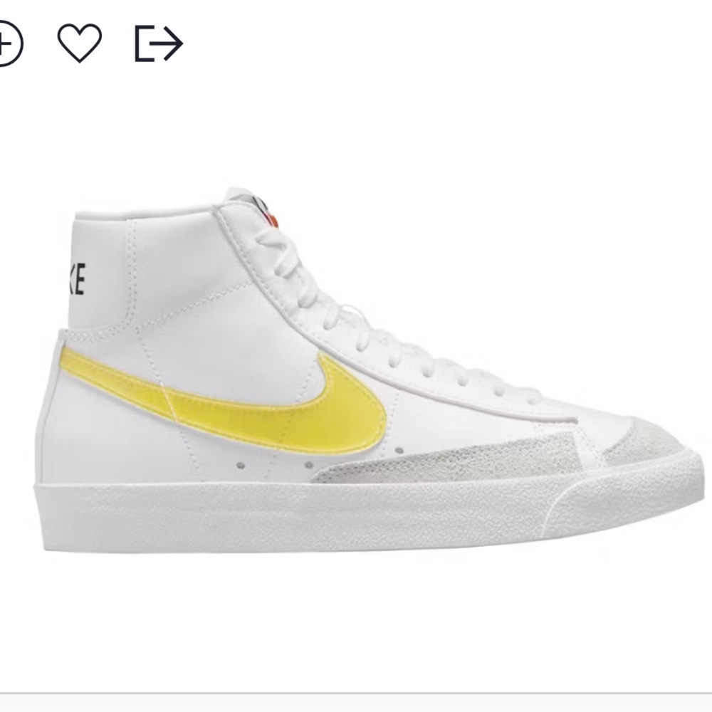 Nike Trailblazer Mid 77 Yellow and White W7.5